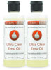 Ultra Clear Emu Oil - 4oz Twin Pack
