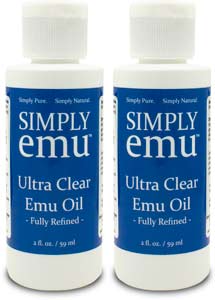 Ultra Clear Emu Oil 2 oz Twin Pack