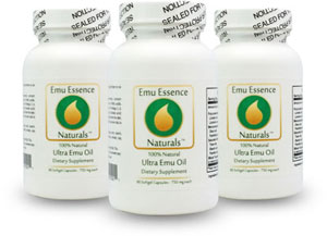 Emu Oil Dietary Supplements 3 Pack