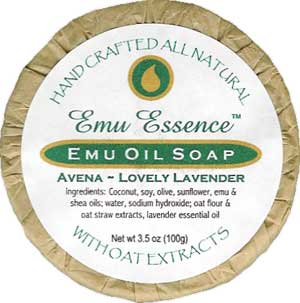 Emu Oil Soap Avena Lovely Lavender