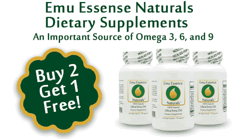 Emu Oil Gelcaps - Buy Two, Get One Free!